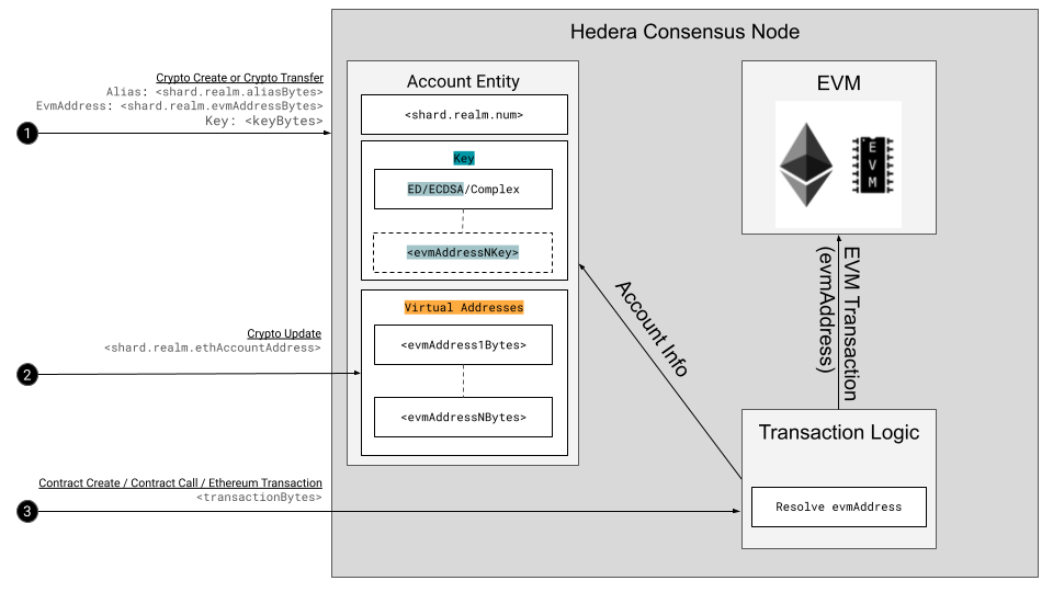 Transaction EVM Address Resolution